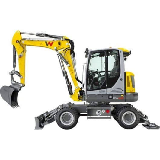 Excavatrice Siku Wacker Neuson EW65 1:50 Plastique Métal