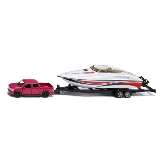 Set de modèles à échelle Siku Ford F150 avec bateau, 1:50, pré-assemblé