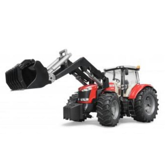 Veículo de brinquedo BRUDER Massey Ferguson 7624 com carregador frontal 1:16