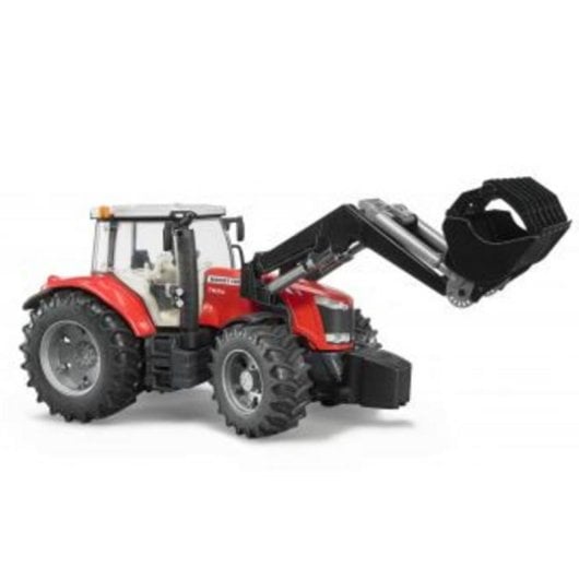 Veículo de brinquedo BRUDER Massey Ferguson 7624 com carregador frontal 1:16