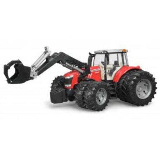 Veículo de brinquedo BRUDER Massey Ferguson 7624 com carregador frontal 1:16
