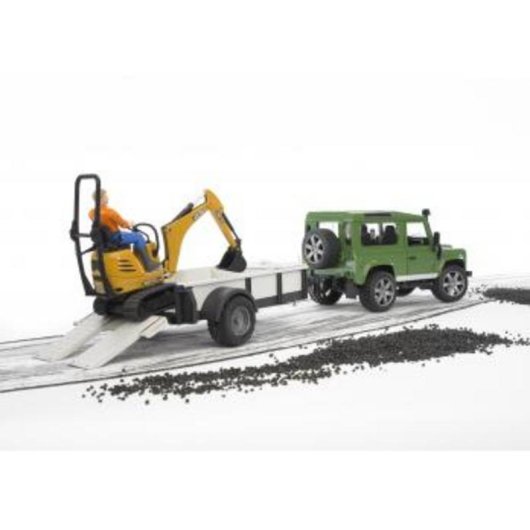 Modelo a escala de excavadora BRUDER 62003 1:16 ABS Negro/Amarillo