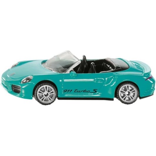 Voiture de construction SIKU Porsche 911 Turbo S Cabriolet turquoise/noir