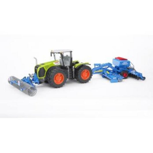 Coche de construcción BRUDER 02222 a escala 1:16 azul y plateado
