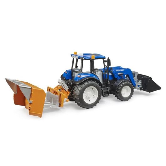 Tractor BRUDER Holland T5.120 1:16 ABS Negro/Azul