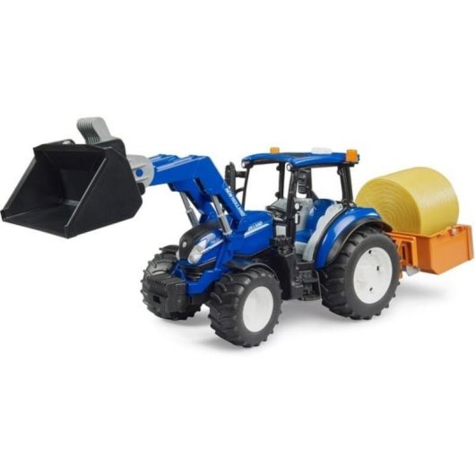 Tractor BRUDER Holland T5.120 1:16 ABS Negro/Azul