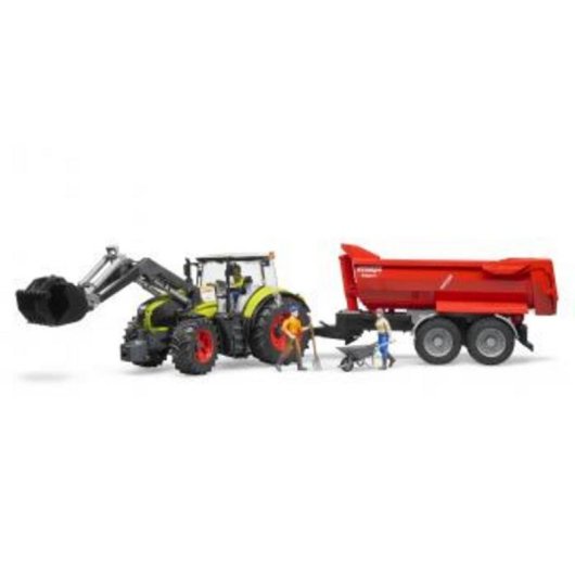 Modelo a escala pala cargadora frontal BRUDER Claas Axion 950 1:16 Plástico Negro/Verde