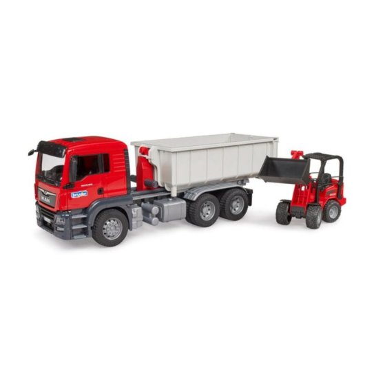 Set de pistas y camión BRUDER MAN TGS, escala 1:16, plástico multicolor