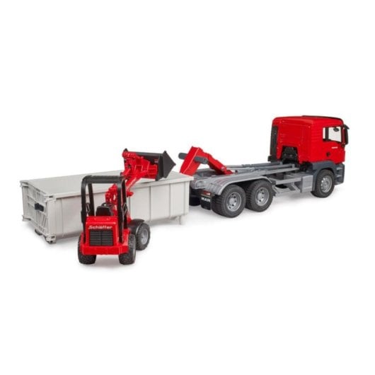 Set de pistas y camión BRUDER MAN TGS, escala 1:16, plástico multicolor