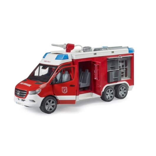 Camión de bomberos Mercedes Benz Sprinter BRUDER 1:16 con sonido e iluminación
