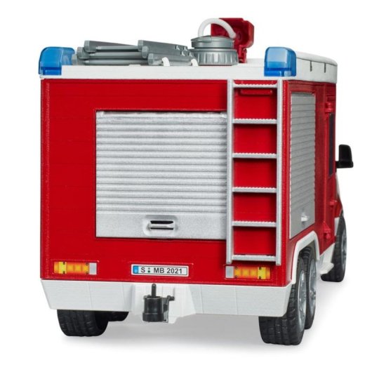 Camión de bomberos Mercedes Benz Sprinter BRUDER 1:16 con sonido e iluminación