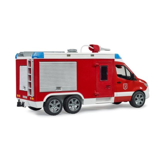 Camión de bomberos Mercedes Benz Sprinter BRUDER 1:16 con sonido e iluminación