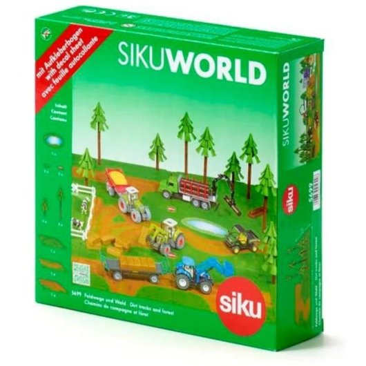 Escenario Siku Dirt tracks and forest pour véhicules de jouet