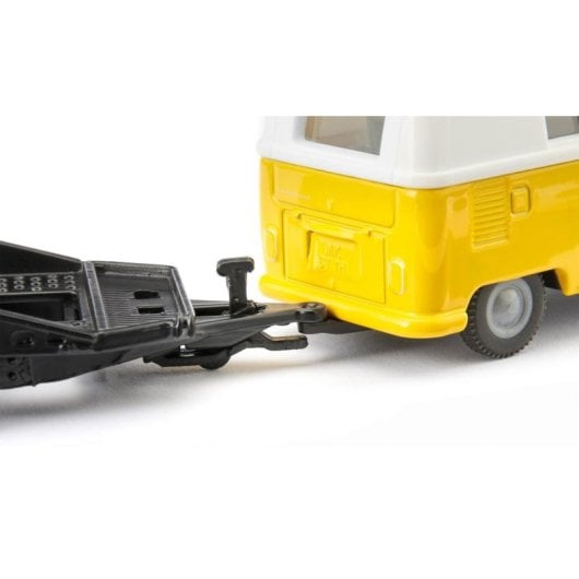Set de modèles à l'échelle SIKU VW T1 avec remorque et VW Beetle 1:50