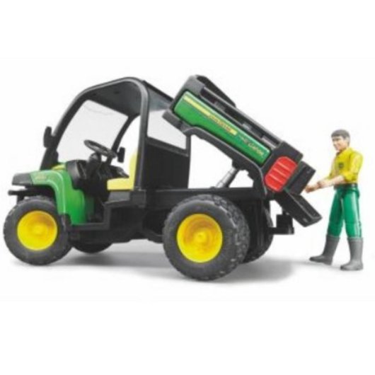 Vehículo de juguete BRUDER 02490 John Deere Gator XUV 855D con conductor