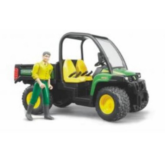 Vehículo de juguete BRUDER 02490 John Deere Gator XUV 855D con conductor