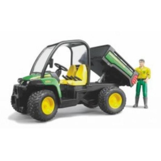 Vehículo de juguete BRUDER 02490 John Deere Gator XUV 855D con conductor