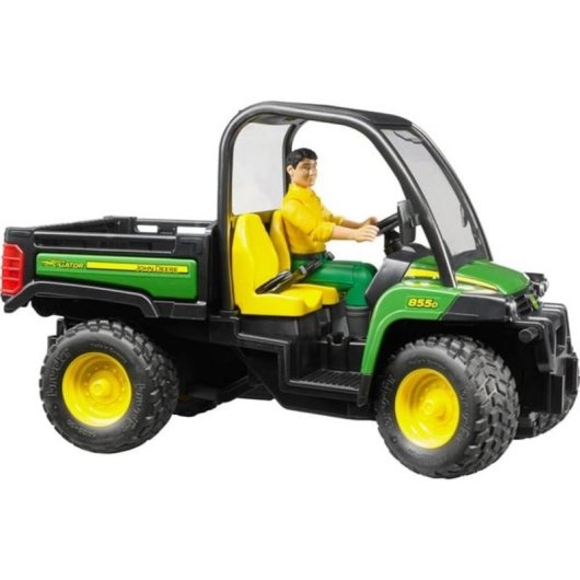 Vehículo de juguete BRUDER 02490 John Deere Gator XUV 855D con conductor