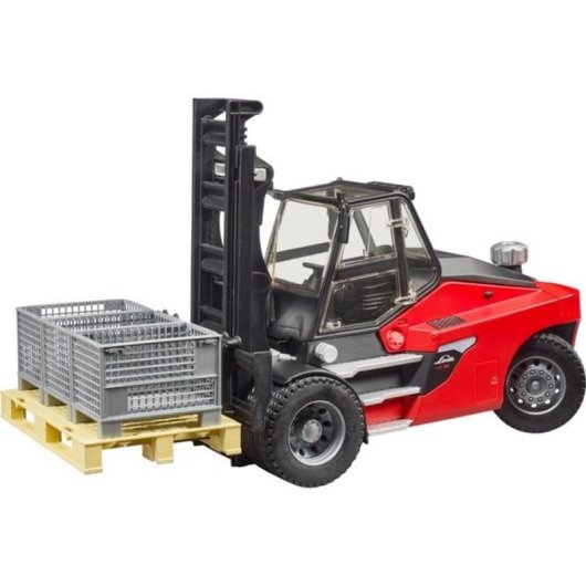 Carretilla elevatrice BRUDER Linde HT160 1:16 ABS Nero/Rosso