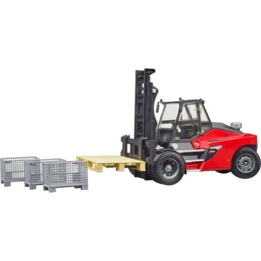 Carretilla elevatrice BRUDER Linde HT160 1:16 ABS Nero/Rosso