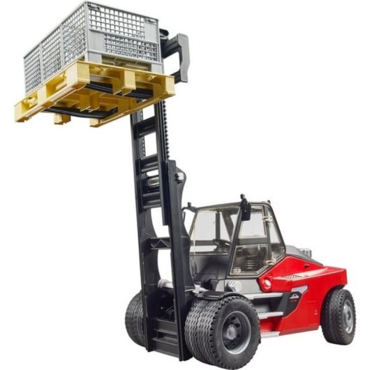 Carretilla elevatrice BRUDER Linde HT160 1:16 ABS Nero/Rosso