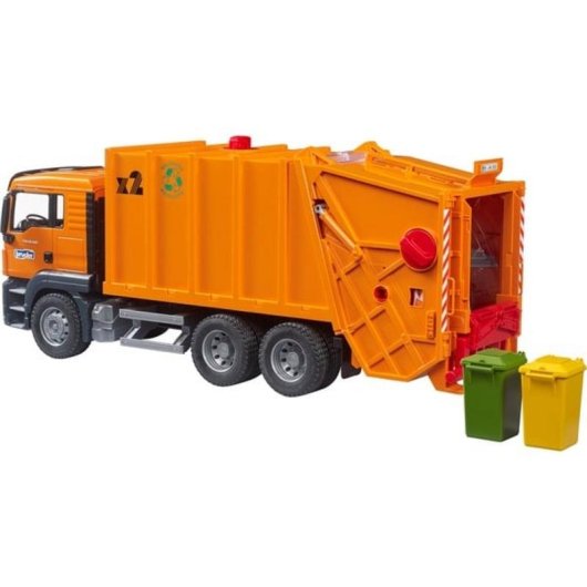 Camión de la basura BRUDER MAN TGS 1:16 Plástico Negro y Naranja