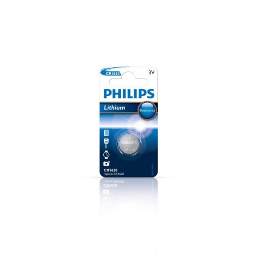 Pilha Philips Minicells CR1620/00B Lítio 3V 1 unidade