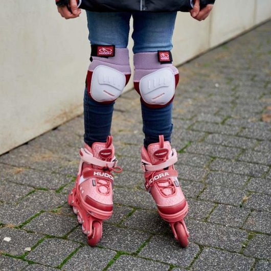 Patins en ligne HUDORA Mia 2.0 Enfants Rose Taille 33-36