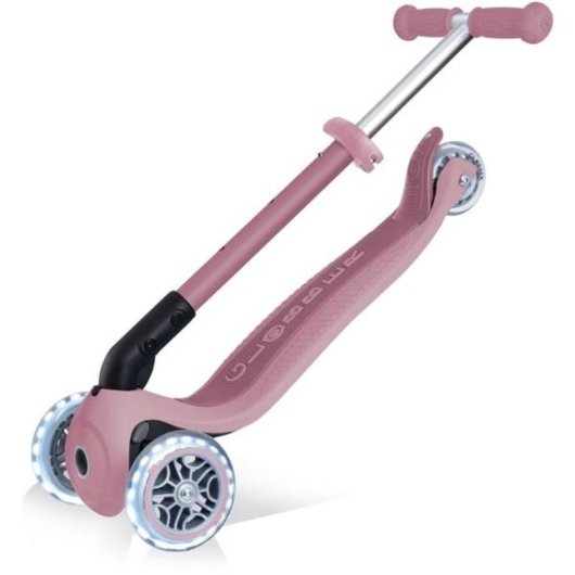 Patinete infantil Globber Junior plegable 3 ruedas luces Berry 50 kg