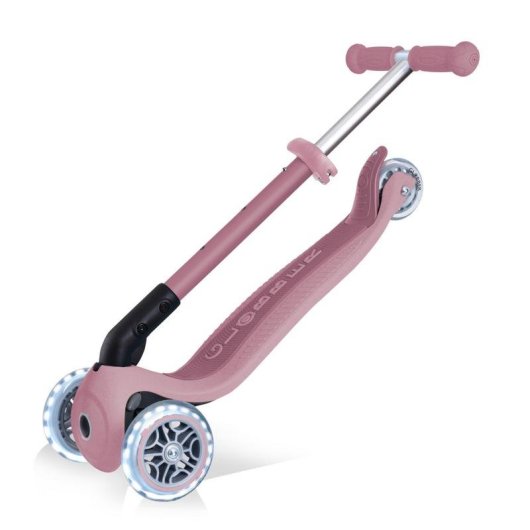 Patinete infantil Globber Junior plegable 3 ruedas luces Berry 50 kg