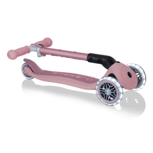 Patinete infantil Globber Junior plegable 3 ruedas luces Berry 50 kg