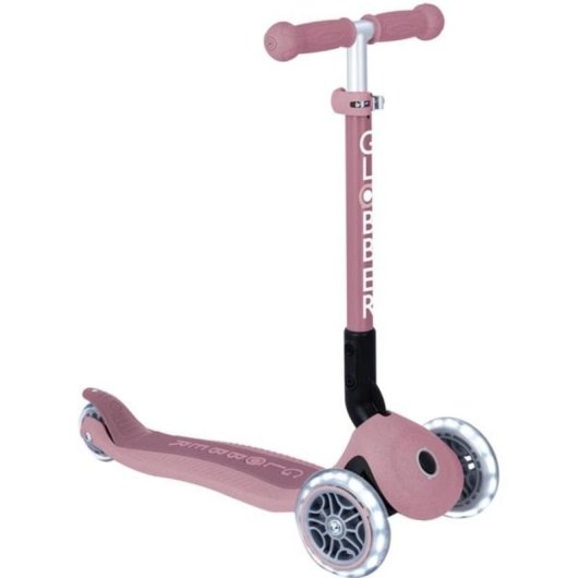 Patinete infantil Globber Junior plegable 3 ruedas luces Berry 50 kg