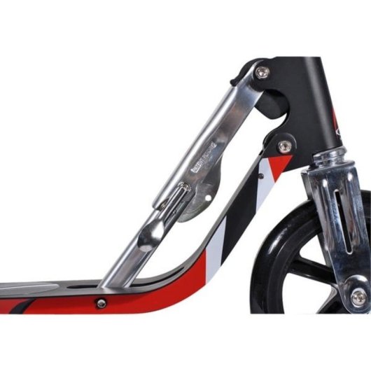 Trottinette HUDORA Big Wheel RX 205 roues 205 mm frein pied Noir Rouge