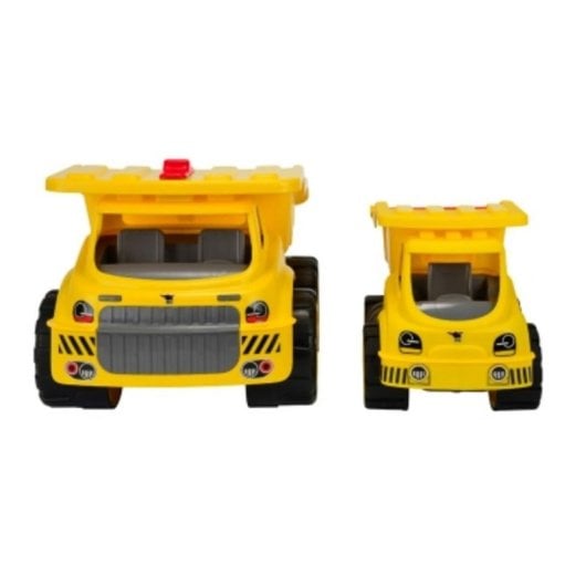 Veículo de brinquedo BIG amarelo/cinza para crianças pequenas