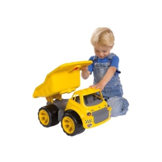 Veículo de brinquedo BIG amarelo/cinza para crianças pequenas