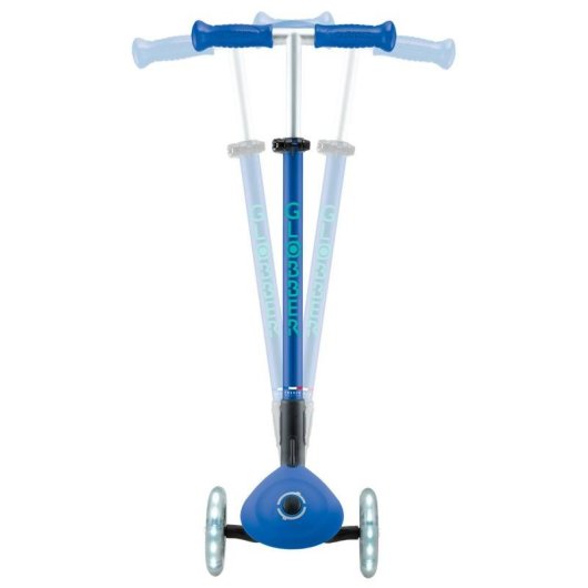 Patinete clásico Globber Primo Foldable Plus Lights 3 ruedas 50 kg azul oscuro