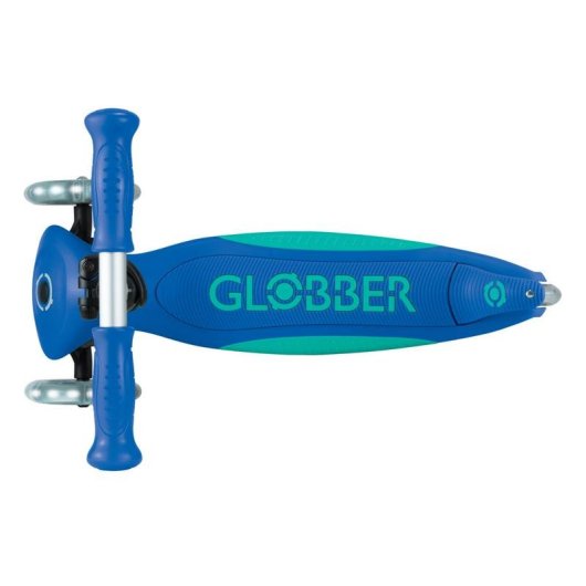 Patinete clásico Globber Primo Foldable Plus Lights 3 ruedas 50 kg azul oscuro