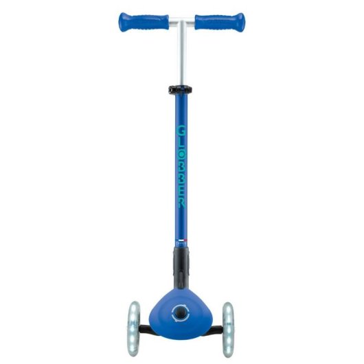 Patinete clásico Globber Primo Foldable Plus Lights 3 ruedas 50 kg azul oscuro