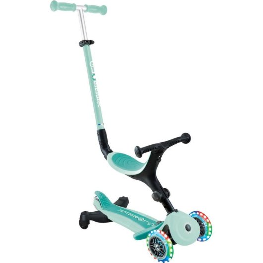 Patinete scooter Globber Go-Up Active Lights 3 en 1 3,9 kg Verde