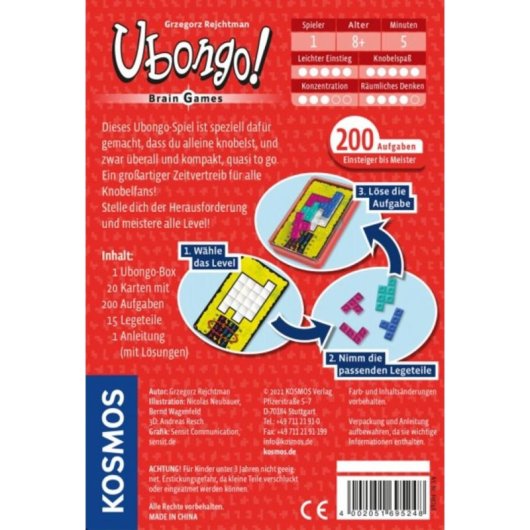 Kosmos Puzzle Reiseedition Brettspiel