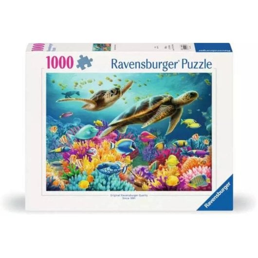 Puzzle Ravensburger 1000 pezzi Mondo sottomarino blu Animali