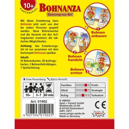 Jeu de cartes Amigo Bohnanza Extension Trading