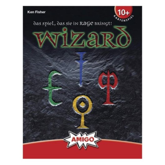 Amigo Wizard Kartenspiel, strategisches Familienspiel für 3 bis 6 Spieler