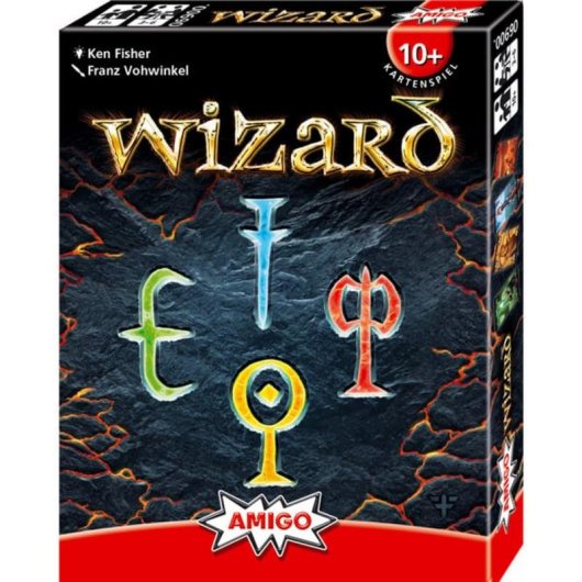Amigo Wizard Kartenspiel, strategisches Familienspiel für 3 bis 6 Spieler