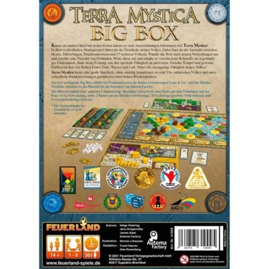 Juego de mesa Terra Mystica Big Box Pegasus Estrategia 1-5 jugadores