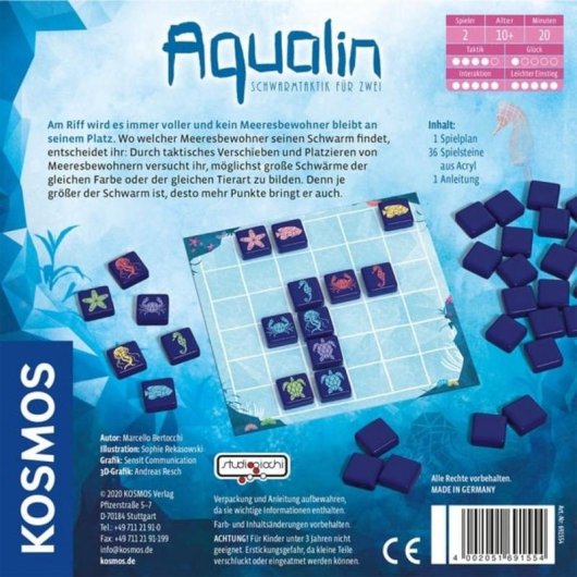 Jeu de cartes Kosmos Aqualin pour 2 joueurs à partir de 10 ans