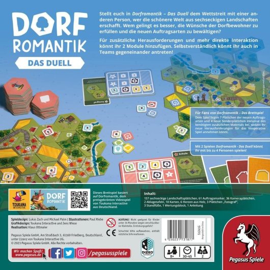 Juego de mesa Pegasus 51241G Village Romance - The Duel Estrategia Familiar 2 jugadores