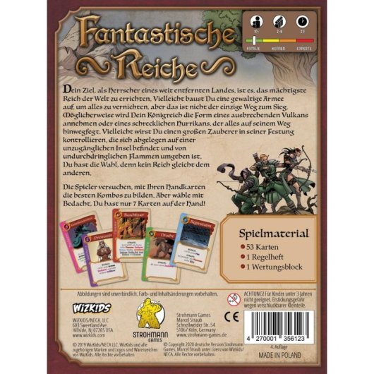 Jeu de cartes Pegasus Fantastic Realms Stratégie 2-6 joueurs