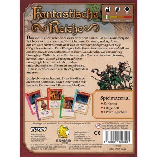 Jeu de cartes Pegasus Fantastic Realms Stratégie 2-6 joueurs