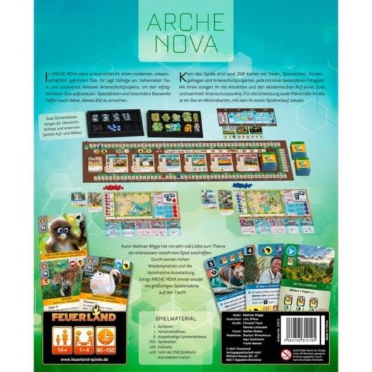 Juego de mesa Pegasus Arche Nova, estrategia familiar para 1-4 jugadores